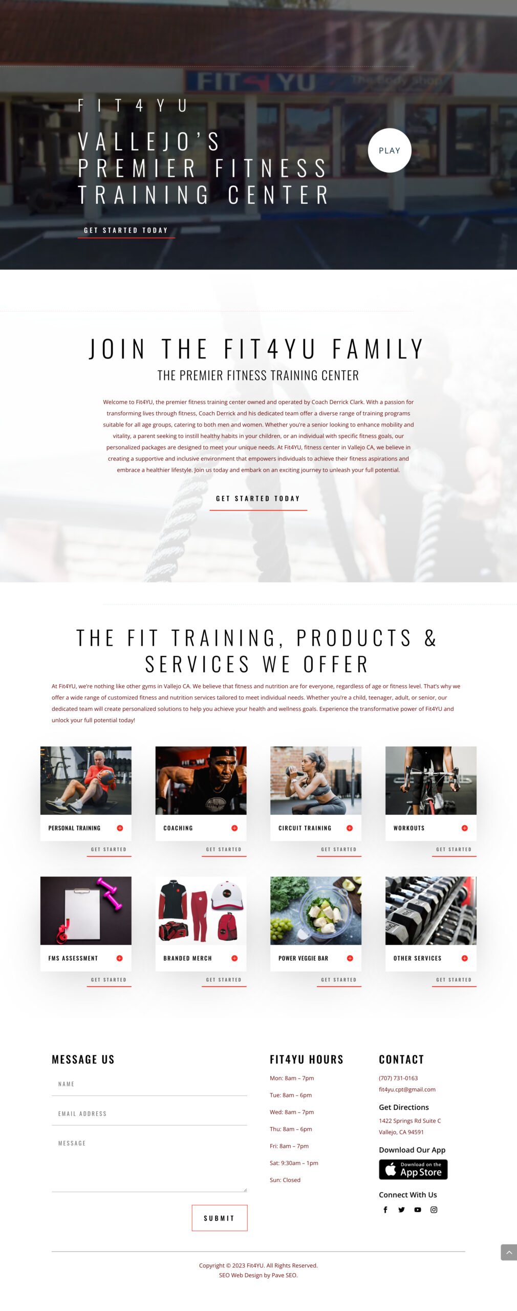 Fit4YU Website website design for Ntegrity Financial Group